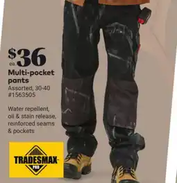 Giant Tiger Multi-pockets pants offer