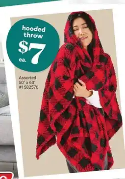 Giant Tiger hooded throw offer