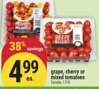 Marché Adonis Grape, cherry or mixed tomatoes offer