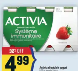Marché Adonis Activia drinkable yogurt offer
