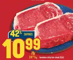 Marché Adonis Boneless strip loin steak Halal offer