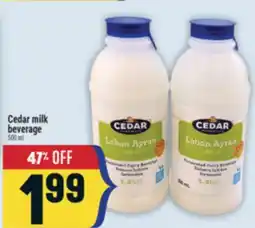 Marché Adonis Cedar milk beverage offer