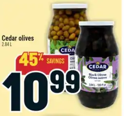Marché Adonis Cedar olives offer