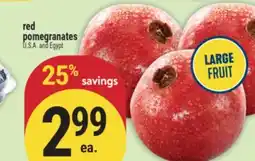 Marché Adonis Red pomegranates offer