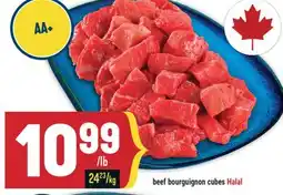 Marché Adonis Beef bourguignon cubes Halal offer
