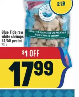 Marché Adonis Blue Tide raw white shrimps 41/50 peeled offer