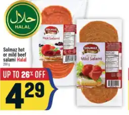 Marché Adonis Solmaz hot or mild beef salami Halal offer