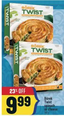 Marché Adonis Börek Twist spinach or cheese offer