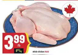 Marché Adonis Whole chicken Halal offer