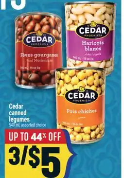 Marché Adonis Cedar canned legumes offer