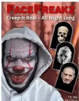 Showcase FACEFREAKZ Creep It Real-All Night Long offer