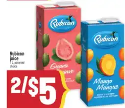 Marché Adonis Rubicon juice offer