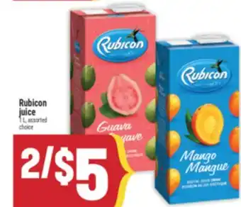 Marché Adonis Rubicon juice offer
