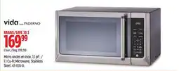 Canadian Tire Vida by Paderno 1.1 Cu-Ft Microwave, Stainless Steel offer