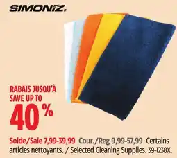 Canadian Tire Simoniz Selected Cleaning Supplies offer