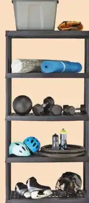 Canadian Tire Mastercraft 5-Shelf Resin Rack offer