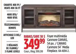 Canadian Tire CANVAS Canmore 54˝ Media Fireplace offer