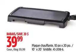 Canadian Tire MasterChef Plaque chauffante offer