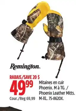 Canadian Tire Remington Phoenix Leather Mitts offer