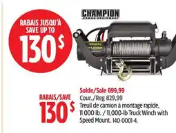 Canadian Tire 11,000-lb Truck Winch with Speed Mount offer