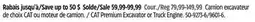 Canadian Tire CAT Premium Excavator or Truck Engine offer