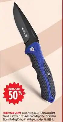 Canadian Tire Camillus Storm Folding Knife offer
