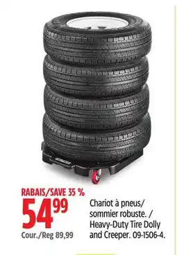 Canadian Tire MotoMaster Heavy-Duty Tire Dolly and Creeper offer