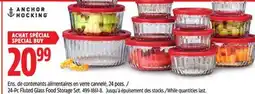 Canadian Tire Anchor-Hocking 24-Pc Fluted Glass Food Storage Set offer