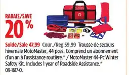 Canadian Tire MotoMaster 44-Pc Winter Safety Kit offer