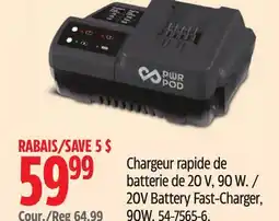 Canadian Tire 20V Battery Fast-Charger offer