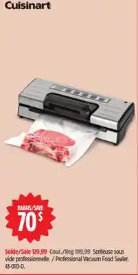 Canadian Tire Cuisinart Professional Vacuum Food Sealer offer