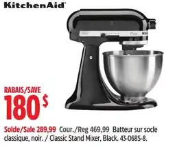 Canadian Tire KitchenAid Classic Stand Mixer, Black offer