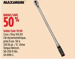 Canadian Tire MAXIMUM Torque Wrench offer