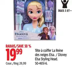 Canadian Tire Disney Elsa Styling Head offer