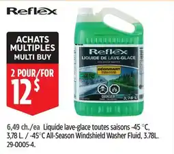 Canadian Tire Reflex -45°C All-Season Windshield Washer Fluid offer