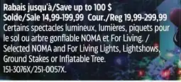 Canadian Tire Selected NOMA and For Living Light offer
