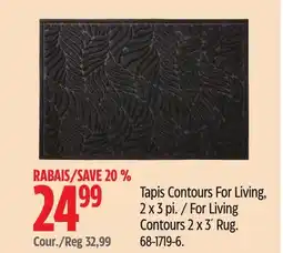 Canadian Tire For Living Contours 2 x 3´ Rug offer