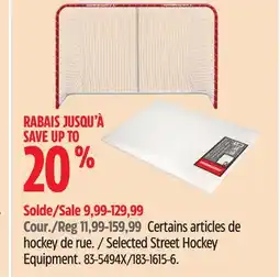 Canadian Tire Sherwood Selected Street Hockey Equipment offer