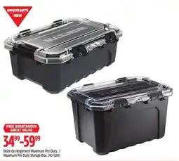 Canadian Tire Maximum Pro Duty Storage Box offer