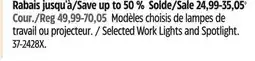 Canadian Tire 2-in-1 Selected Work Lights and Spotlight offer