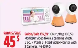 Canadian Tire Vtech 5˝ Fixed Video Monitor with 2 Cameras offer