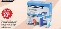 Canadian Tire Inflator and Tire Repair Kit Combo offer