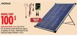 Canadian Tire NOMA 100W Solar Kit with Stand and Charge Controller offer