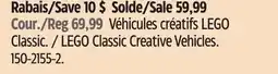 Canadian Tire LEGO Classic Creative Vehicles offer