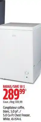 Canadian Tire Master Chef 5.0 Cu-Ft Chest Freezer offer