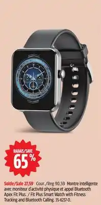 Canadian Tire Apex Fit Plus Smart Watch with Fitness Tracking and Bluetooth Calling offer