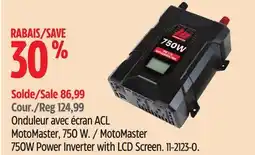 Canadian Tire MotoMaster 750W Power Inverter with LCD Screen offer