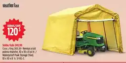 Canadian Tire Waterproof Peak Storage Shed offer