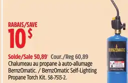 Canadian Tire BernzOmatic Self-Lighting Propane Torch Kit offer