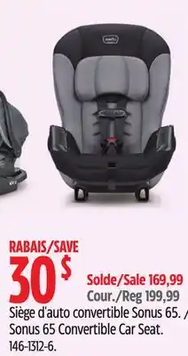Canadian Tire Sonus 65 Convertible Car Seat offer